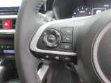 ハンドルにオーディオの操作スイッチが装備されています!視線を前方から外さずハンドルから手を離さずに操作できるのでとっても安全ですね♪