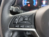 ステアリングスイッチ付き。前方から目を離すことなく操作することが可能です。