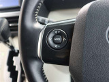 ステアリングスイッチ付き。前方から目を離すことなく操作することが可能です。