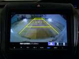 バックカメラの画像です。ガイドラインがスムースな車庫入れをサポートいたします!車庫入れの安心感がアップしますね☆