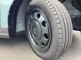 純正14インチアルミホイールでスタイルバッチリ!155/65R14タイヤです