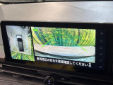 【アラウンドビューモニター】専用のカメラにより、上から見下ろしたような視点で360度クルマの周囲を確認することができます☆死角部分も確認しやすく、狭い場所での切り返しや駐車もスムーズに行えます。