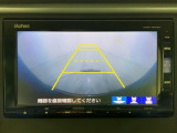 リアカメラ付で、後方をナビ画面で確認。車庫入れも安心です。もちろん、バックギアと連動しています。