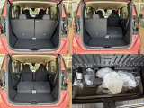 ☆リヤシートを倒すと、こんなに広い空間が出来ました。大きい荷物もらくらくに入ります。