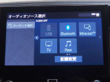 各種オーディオです。ラジオやブルートゥース接続も可能です。