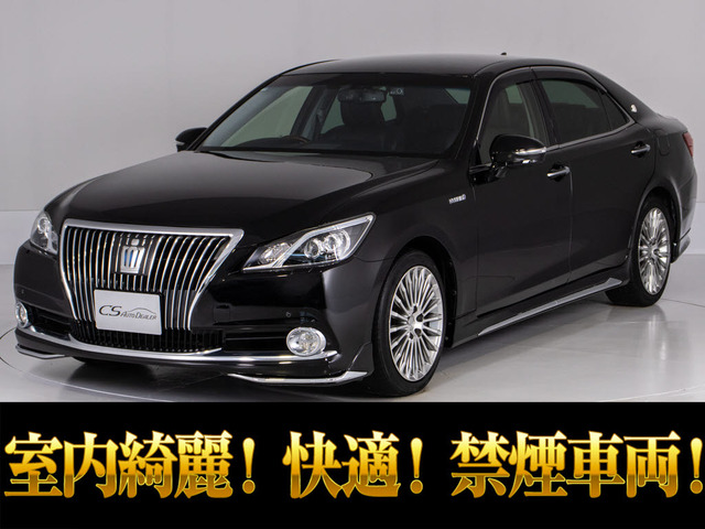 クラウンマジェスタ 3.5 Fバージョン 禁煙 OP18AW 黒革 エアロ プリクラ