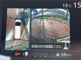 【アラウンドビューモニター】専用のカメラにより、上から見下ろしたような視点で360度クルマの周囲を確認することができます☆死角部分も確認しやすく、狭い場所での切り返しや駐車もスムーズに行えます。