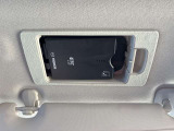 運転席のサンバイザーを倒したら天井に埋め込まれたETCが出て来ます