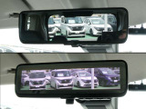 車両後方のカメラ映像をミラー面に映し出して、いつでもクリアな後方視界を確保する、インテリジェントルームミラー!