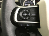 ステアリングスイッチ付き。前方から目を離すことなく操作することが可能です。