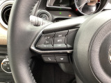 運転中でも操作ができるステアリングコントロールボタンも付いています。手元でオーディオ操作も安全でかつ楽々ですね!!
