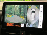 【パノラミックビューモニター】専用のカメラにより、上から見下ろしたような視点で360度クルマの周囲を確認することができます☆死角部分も確認しやすく、狭い場所での切り返しや駐車もスムーズに行えます。