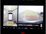 パノラミックビューモニター装備!車両全周囲をカメラで映し出すことで、バック駐車等の際に死角をサポートしてくれます!