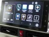 純正9インチスマホ連携ディスプレイオーディオを搭載。フルセグTVやBluetooth機能有り。Apple Car PlayやAndroid Autoに対応。スマホ内のナビや音楽再生のアプリを使用できます