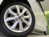 【純正14インチアルミホイール】外観にマッチした純正アルミホイールを装着しております。各種社外アルミホイールや、スタッドレスタイヤも取扱いしております。是非ご相談ください♪
