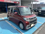 お買い得タントカスタム入庫しました 4WD ターボ アクセル踏み間違い防止装置 アイドリングストップ 両側パワースライド通勤通学にいかがでしょうか?お気軽にお問い合わせください