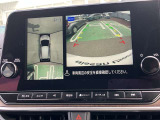 アラウンドビューモニター、駐車中の車を空から見下ろしているかのような映像で表示し、駐車をアシストします