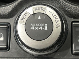 【オールモード4&times;4】2WD/4WDモードを手軽に切り替え可能。燃費重視の2WD、スタック時に役立つLOCK、AUTOモードでは4WDの配分を自動で調整し、路面状況を問わず安定した走りをサポート。