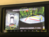 【パノラミックビューモニター】専用のカメラにより、上から見下ろしたような視点で360度クルマの周囲を確認することができます☆死角部分も確認しやすく、狭い場所での切り返しや駐車もスムーズに行えます。