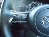 ステアリングスイッチ:ハンドル左側には運転中でもボリューム調整やインフォメーションシステムが切り替えられるスイッチ付になります。わき見運転の防止に役立ちます。