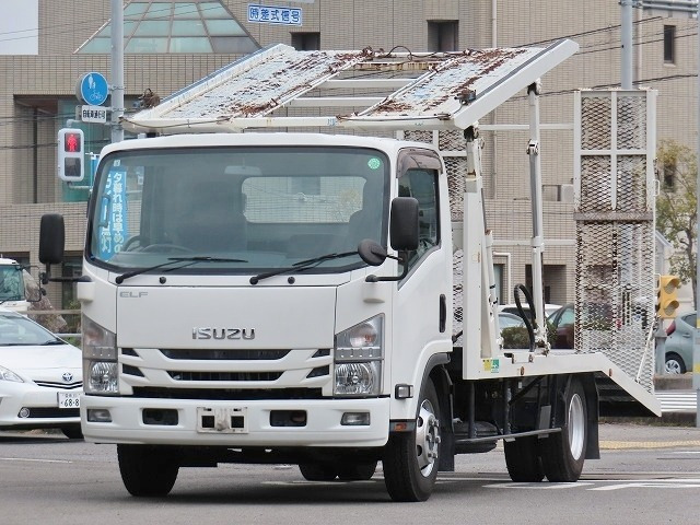 エルフ  3.5t ワイド 2台積 キャリアカー
