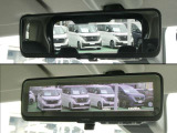 車両後方のカメラ映像をミラー面に映し出して、いつでもクリアな後方視界を確保する、インテリジェントルームミラー!