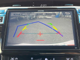 【バックカメラ】駐車時に後方がリアルタイム映像で確認できます。大型商業施設や立体駐車場での駐車時や、夜間のバック時に大活躍!運転スキルに関わらず、今や必須となった装備のひとつです!