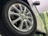 【15インチアルミホイール】外観にマッチしたアルミホイールを装着しております。各種アルミホイールや、スタッドレスタイヤも取扱いしております。是非ご相談ください♪