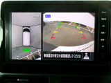 アラウンドビューモニター。空の上から見下ろすような視点でスムース駐車。