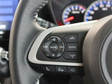 ステアリングスイッチ付き。前方から目を離すことなく操作することが可能です。