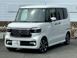 令和7年 N-BOXカスタム ベースグレード★ワンオーナー車 純正8インチナビ フルセグテレビ バックカメラ シートヒーター ホンダセンシング