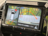【アラウンドビューモニター】専用のカメラにより、上から見下ろしたような視点で360度クルマの周囲を確認することができます☆死角部分も確認しやすく、狭い場所での切り返しや駐車もスムーズに行えます。