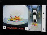 バックガイドモニターを装備しています、車庫入れもラクラクです。パノラミックビューモニターを搭載しています、上からの画像も表示されます。