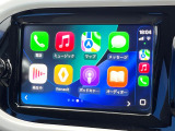 ●Apple Car Play:スマホとの有線接続で、ナビ・オーディオ再生などスマホのアプリ機能が画面でも使える便利機能です!