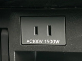 【1500Wアクセサリーコンセント】消費電力1500Wまでの家電が使えます。キャンプやスポーツ・アウトドアでのアクティビティはもちろん、災害・停電の際に大活躍♪