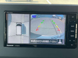 上から丸見えアラウンドビュー!車を真上から見下ろした様な映像を映し出します。これで苦手な車庫入れもラクラク。