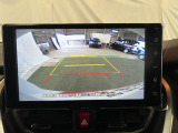 見えづらい車体後方部を映像で映し出してしっかりサポート!難しいバック駐車も安心です♪