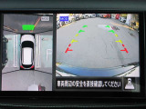 ナビ画面にアラウンドビュ-モニタ-の映像を映し出しています。  狭い場所での車庫入れをサポ-トしてくれる便利アイテムです。