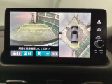 マルチビューカメラを搭載ですので、まるで見下ろし映像のように車両の周囲を確認できます。