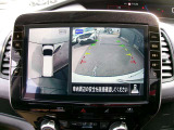 アラウンドビューモニター。クルマを上空から見下ろしているかのような映像で、駐車の際、周囲の安全を確認できます!