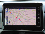 【ナビ】メモリーナビ(MM222D-L)付きです。目的地を設定すれば初めての場所でも簡単に行くことができます。もちろん音楽だって聴けちゃいます♪