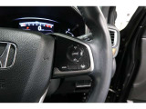 Hondaセンシングの機能のひとつ、アダプティブクルーズコントロール付!アクセルから足を離しても設定したスピードと前車との車間を保ち走行してくれます!車線維持もアシスト☆高速道路で疲労軽減ですね☆