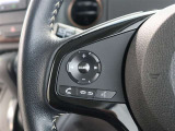 ステアリングスイッチ付き。前方から目を離すことなく操作することが可能です。