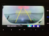バックでの車庫入れも安心です! リアカメラが付いているバックモニター付のナビを装備しております。操作線もついており距離感も画面から確認できます。
