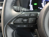 ステアリングスイッチ付き。前方から目を離すことなく操作することが可能です。