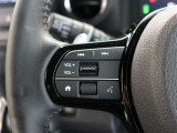ステアリングスイッチ付き。前方から目を離すことなく操作することが可能です。