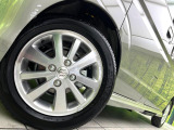 【純正14インチアルミホイール】外観にマッチした純正アルミホイールを装着しております。各種社外アルミホイールや、スタッドレスタイヤも取扱いしております。是非ご相談ください♪