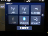 【Bluetooth機能付き】・・・ハンズフリー機能とスマートフォンにインストール済の音楽を聴くことができます。