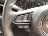 運転中でも操作ができるステアリングコントロールボタンも付いています。手元でオーディオ操作も安全でかつ楽々ですね!!