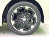 【純正15インチアルミホイール】外観にマッチした純正アルミホイールを装着しております。各種社外アルミホイールや、スタッドレスタイヤも取扱いしております。是非ご相談ください♪